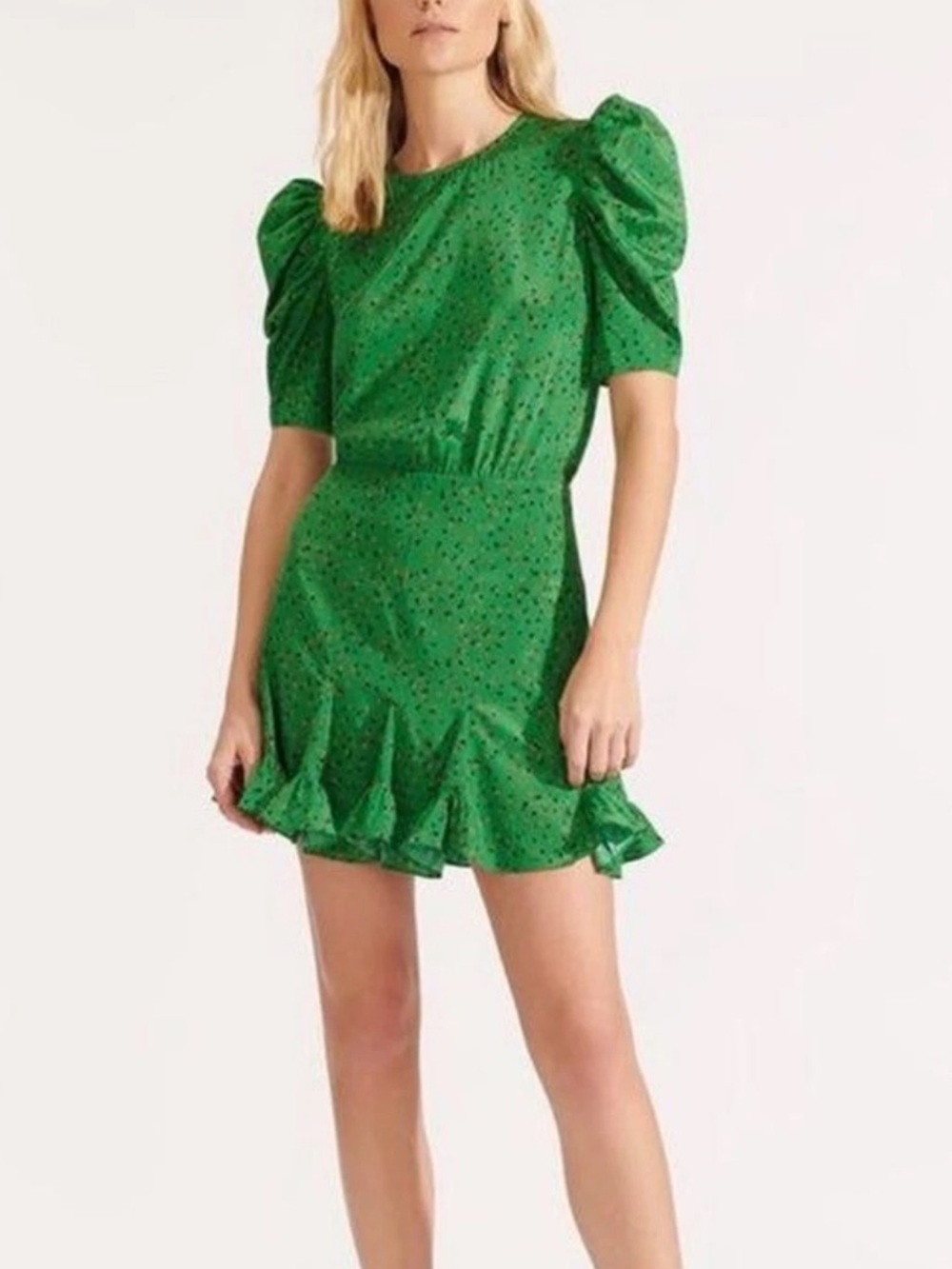 Veronica Beard Lila Dress Green Multi Floral Print Size 10